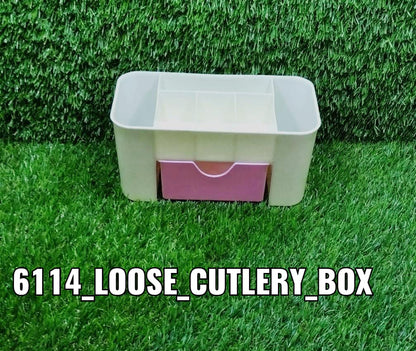 6114 Makeup Cutlery Box Used for storing makeup equipments and kits used by womens and ladies. 