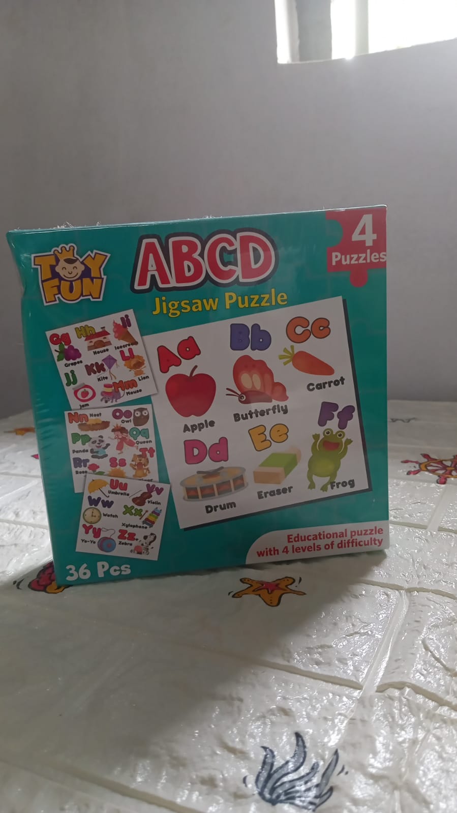 Learning Abcd JigaSaw Toy Puzzle For Children (4 Puzzles Pack)