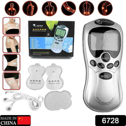 Multifunctional Massager, Acupuncture Machine Electric Digital Therapy neck back electronic pulse full body massager Therapy Pulse Muscle Relax Massager & Meridian, 2 Electrode Pads,  health care equipment, Massager Set (Adapter Not Included)