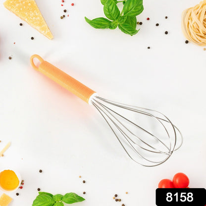 8158 Manual Whisk Mixer Stainless Steel Whisk, Cream Whisk, Flour Mixer, Rotary Egg Mixer, Kitchen Baking Tool (16 Cm)