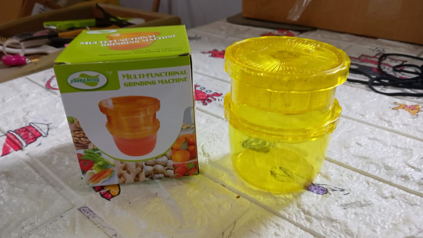 Multi-Function Grinding Machine 2 In 1 Portable Manual Citrus Juicer for Grind ginger And garlic Slurry, Fruit Squeezer, Squeeze Soy-bean milk, Vegetable Salad. Juice Cup Child Healthy Life Potable Juicer Machine