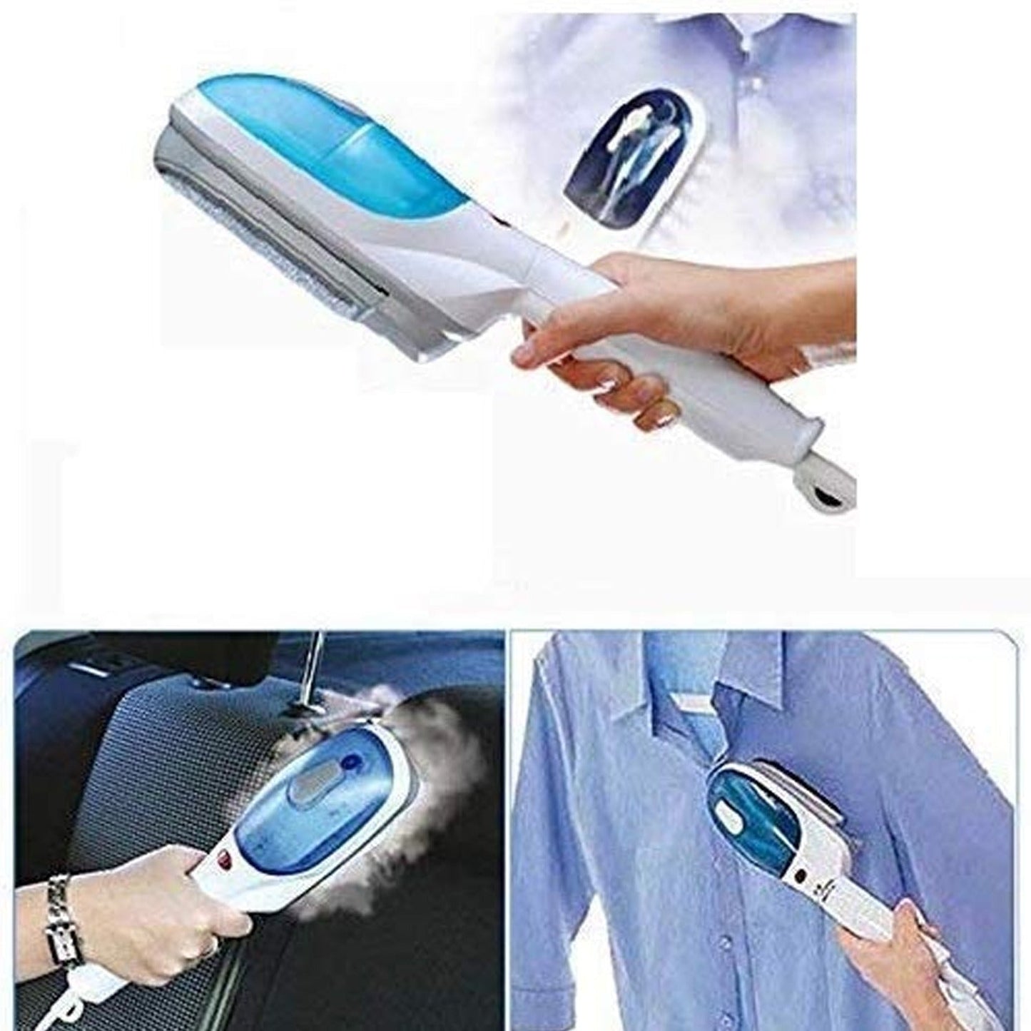 Portable ironing machine,1 Set Steam Iron Hand Held Crease Removal Portable Ironing Clothes ABS Brush Plush Toy Garment Steamer for Home Steam Iron, for Clothes, Travel Steamer