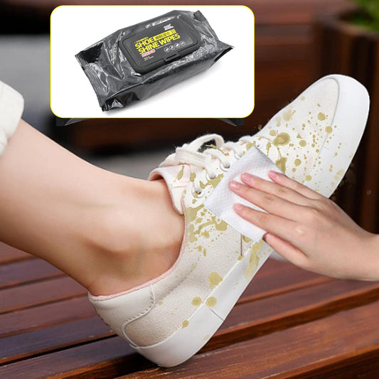 4363 Shoe Cleaning Wet Wipes Fast Scrubbing Shoes Cleaning Tissue, Sneakers Non-Woven Detergent Quick Wipes Disposable Travel Portable Removes Dirt, Stains(1 Set 30 Pcs )