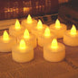 a Festival Decorative - LED Tealight Candles | Battery Operated Candle Ideal for Party, Wedding, Birthday, Gifts (12pc)(White)