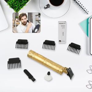 12839  Plastic Body Hair Trimmer for Men Hairstyle Trimmer, Professional Hair Clipper, Electric Shaving machine dry shaving for men – hair shaving and trimming beard With 4 adjustable blade clipper, Oil, Cleaning Brush