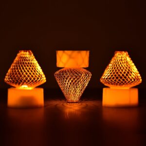 12Pcs Flameless and Smokeless Decorative Candles Acrylic Led Tea Light Candle for Gifting, House, Light for Balcony, Room, Birthday, christmas, Festival, Events Decor Candles (12 Pieces)