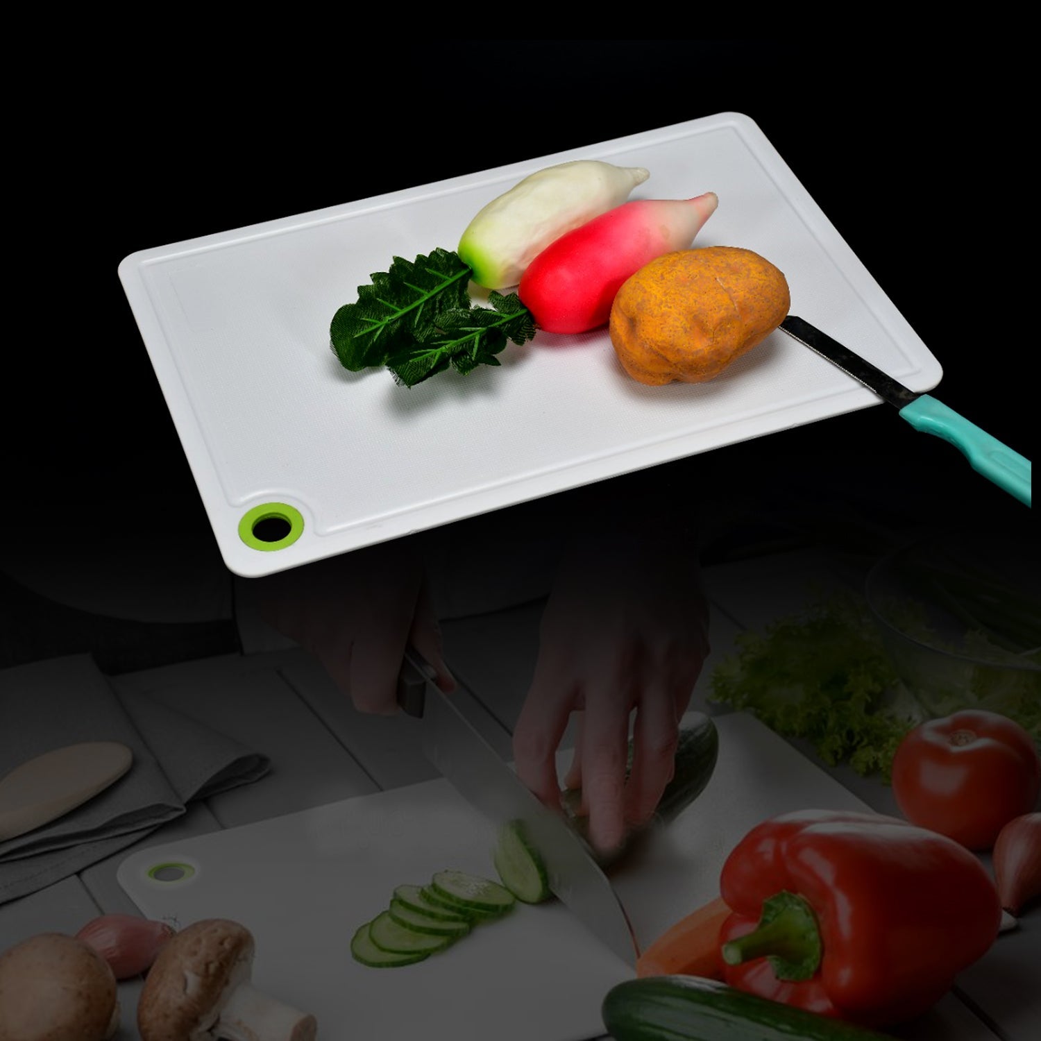 Fruit & Vegetable Chopping Board Plastic Cutting Board For Kitchen