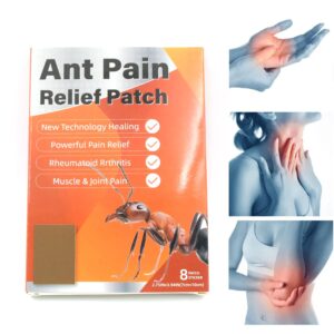 Ant Pain Relief Patch – Pack of 8 Patches | Instant Relief from Muscular Pain & Joint Pain| Natural Pain Relief Patches | Powerful Pain Relief, No Side Effects