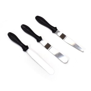 3-in-1 Multi-Function Stainless Steel Cake Icing Spatula Knife Set