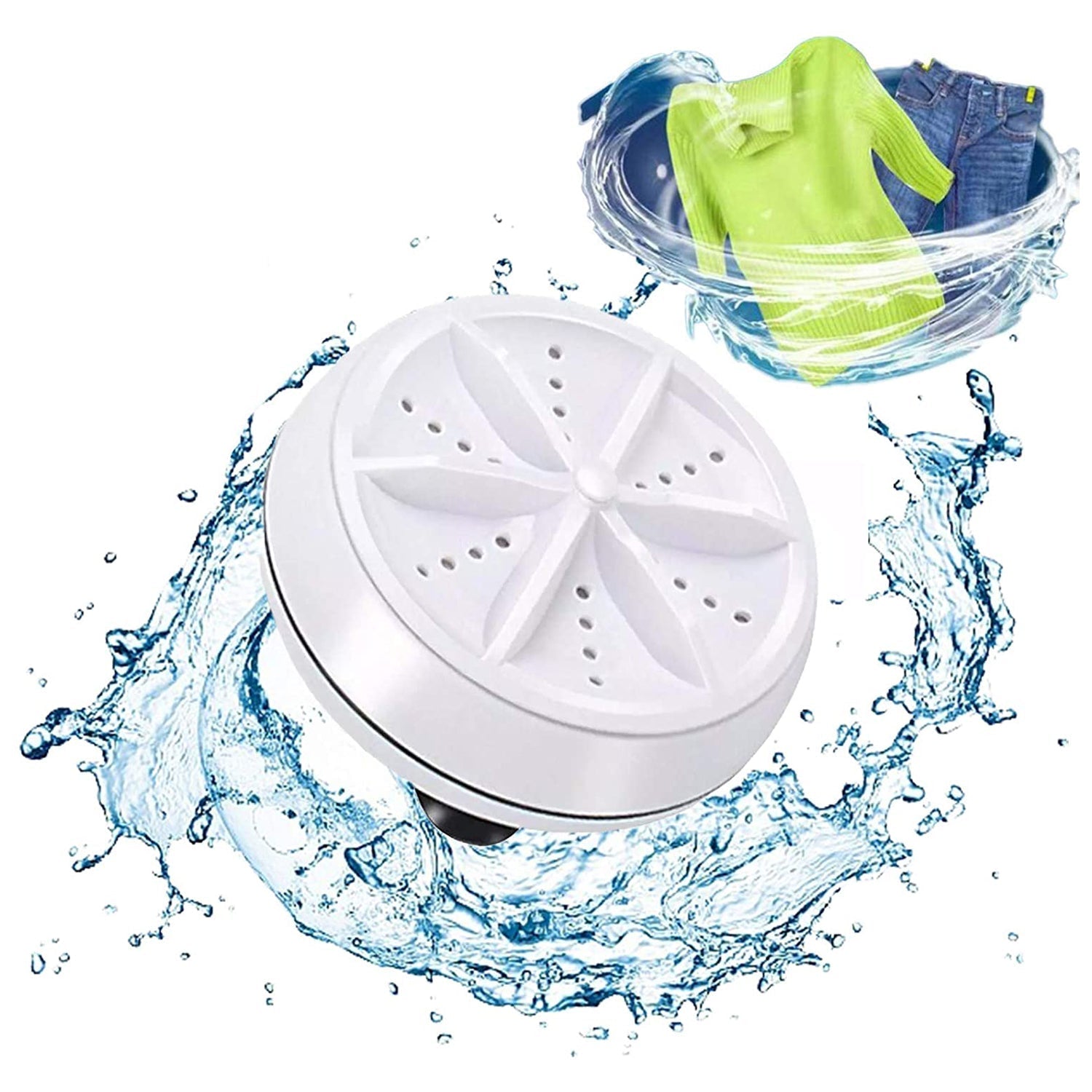 USB turbine wash used while washing cloths in all kinds of places mostly household bathrooms.