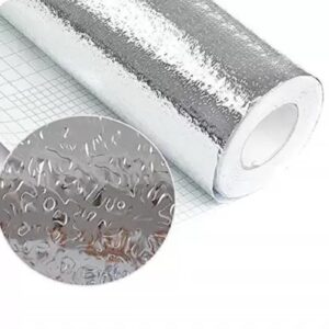 Aluminium foil for Kitchen and Aluminium Foil Paper Sticker Roll for Kitchen Wall, Drawers. (45cmx2Meter)