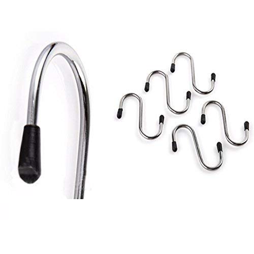 Heavy Duty S-Shaped Stainless Steel Hanging Hooks – 5 pcs