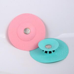 Creative 2-in-1 Silicone Sewer Sink Sealer Cover Drainer (multicolour)