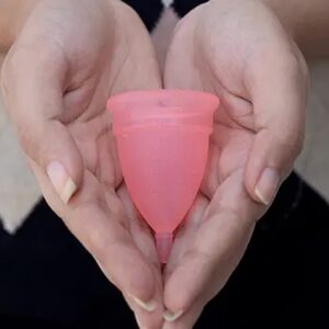 B REUSABLE MENSTRUAL CUP USED BY WOMENS AND GIRLS DURING THE TIME OF THEIR MENSTRUAL CYCLE